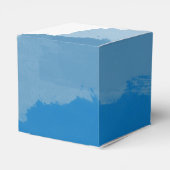 Blue Watercolor Wedding Geschenkschachtel (Rückseite)