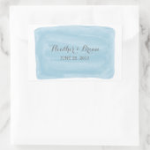 Blue Watercolor Wedding Stickers (Tasche)