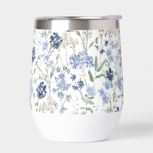 Blue Watercolor Wildflower (Links)