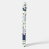 Blue Watercolor Wildflower Name Case-Mate iPhone Hülle (Rückseite / Rechts)