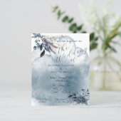 Blue Watercolor Winterberries (Stehend Vorderseite)