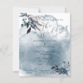 Blue Watercolor Winterberries (Vorderseite)