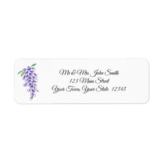 Blue Watercolor Wisteria Blume