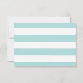 Blue Watercolor x Gold Spritzer Bat Mitzvah RSVP Karte (Rückseite)