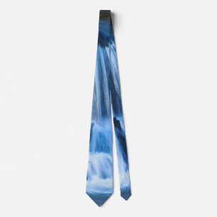 Blue Waterfall Neck Tie Krawatte