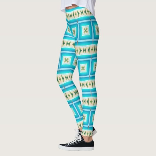 Blue Waters Beach Design Leggings (Links)