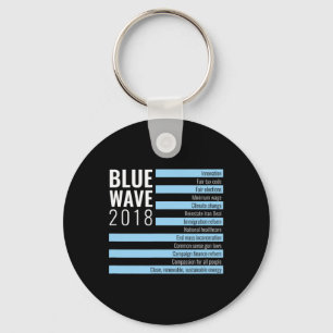 Blue Wave 2018 Vote Democrat America Resist T-Shir Schlüsselanhänger
