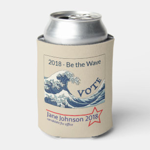 Blue Wave 2024 - Anpassbare Kampagne kann coozie Dosenkühler
