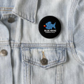 Blue Wave 2024 Funny Big Fish Little Fish Trum Button (Beispiel)