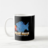 Blue Wave 2024 Funny Big Fish Little Fish Trum Kaffeetasse (Links)