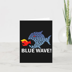 Blue Wave 2024 Funny Big Fish Little Fish Trum Karte