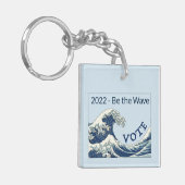 Blue Wave 2024 - Schlüsselanhänger zur Abstimmung (Vorderseite links)