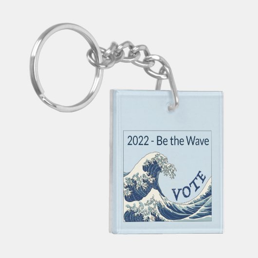 Blue Wave 2024 - Schlüsselanhänger zur Abstimmung (Vorderseite links)