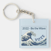 Blue Wave 2024 - Schlüsselanhänger zur Abstimmung (Vorderseite)