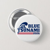 Blue Wave 2026 Button (Vorne & Hinten)