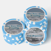 Blue Wave 2026 poker chips (Stapel)