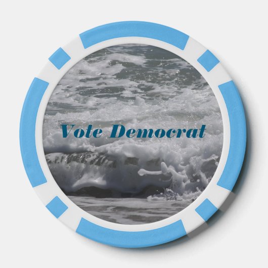 Blue Wave 2026 poker chips (Rückseite)