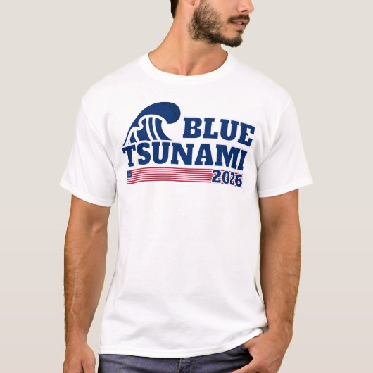 Blue Wave 2026 T-Shirt (Vorderseite)