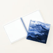Blue Wave Abstrakt ID795 Notizblock (Innenseite)