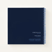 Blue Wave Abstrakt ID795 Notizblock (Rückseite)