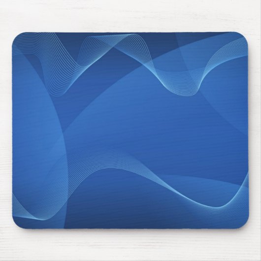 Blue Wave Abstrakt Mouse Pad Mousepad (Vorne)