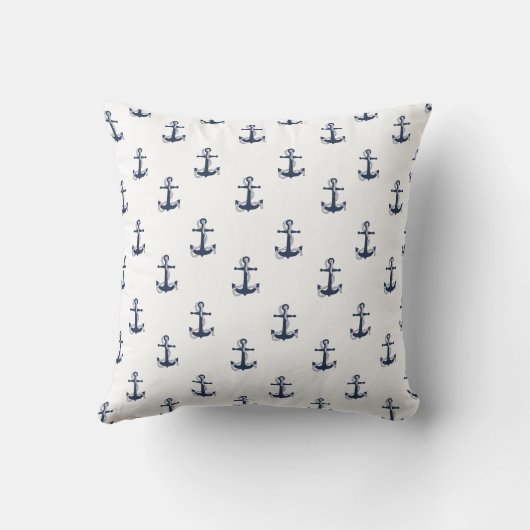 Blue Wave Anchor Navy/Wht ID836 Kissen (Rückseite)