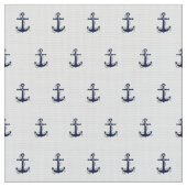 Blue Wave Anchor Navy/Wht ID836 Stoff (Nahaufnahme)