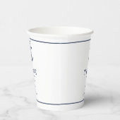 Blue Wave Anchor Wedding Danke, V2 ID836 Pappbecher (Rechts)