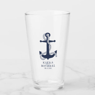 Blue Wave Anchor Wedding ID836 Glas