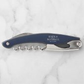 Blue Wave Anchor Wedding Trauzeuge Wht/Bl V2 ID836 Kellnermesser (Rückseite)