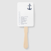 Blue Wave Anchor Wedding Wave ID836 Fächer (Vorderseite)