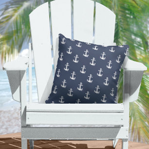Blue Wave Anker Wht/Navy ID836 Kissen