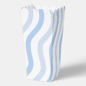 Blue Wave Baby Shower Popcorn Geschenkschachtel (Rückseite)