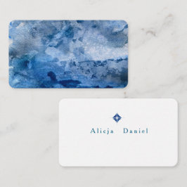 Blue Wave Card. Mitteilungskarte