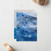 Blue Wave Card Mitteilungskarte (Vorderseite/Rückseite Beispiel)