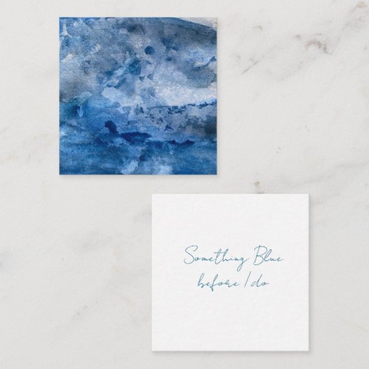 Blue Wave Card Mitteilungskarte (Vorne/Hinten)