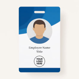 Blue Wave Custom Employee ID Abzeichen Ausweis