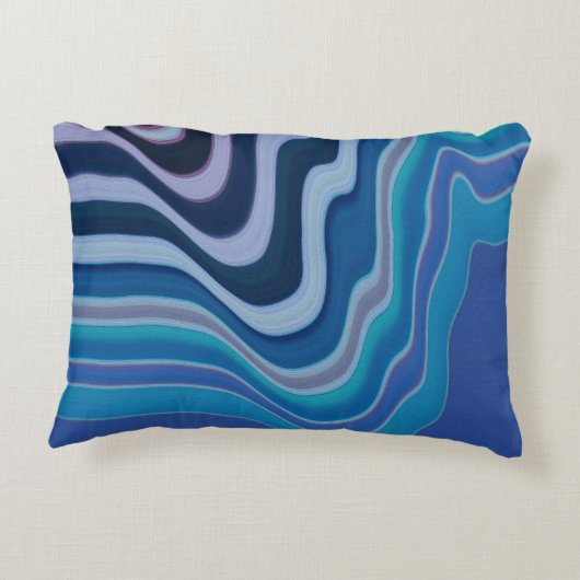 Blue Wave Dekokissen (Rückseite)