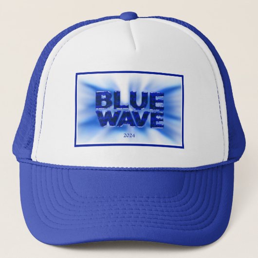 Blue Wave Democrat Truckerkappe (Vorderseite)