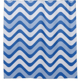 Blue Wave Design - Individuell gestalten Duschvorhang