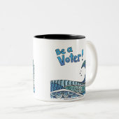 Blue Wave - eine Tasse der Wähler (VorderseiteRechts)