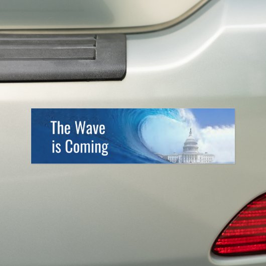 Blue Wave Election 2022 anpassen Autoaufkleber (Auf Auto)