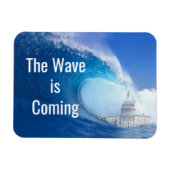 Blue Wave Election 2022 anpassen Magnet (Horizontal)