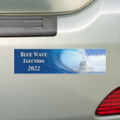 Blue Wave Election 2022 Autoaufkleber (Auf Auto)