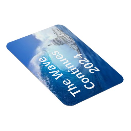 Blue Wave Election 2024 anpassen Magnet (Rechte Seite)