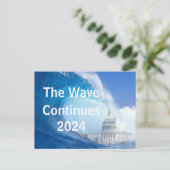 Blue Wave Election 2024 anpassen Postkarte (Stehend Vorderseite)