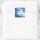 Blue Wave Election 2024 anpassen Quadratischer Aufkleber (Tasche)