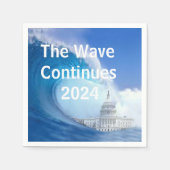 Blue Wave Election 2024 anpassen Serviette (Vorderseite)
