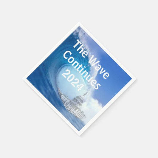 Blue Wave Election 2024 anpassen Serviette (Ecke)