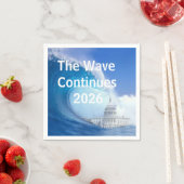 Blue Wave Election 2026 anpassen Serviette (Beispiel)